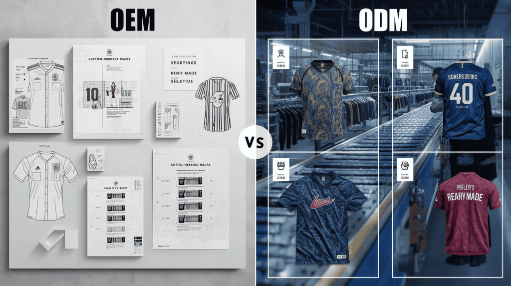 comparison of OEM and ODM sportswear manufacturing models for apparel brands
