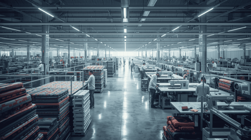 sportswear production lead times across manufacturing stages