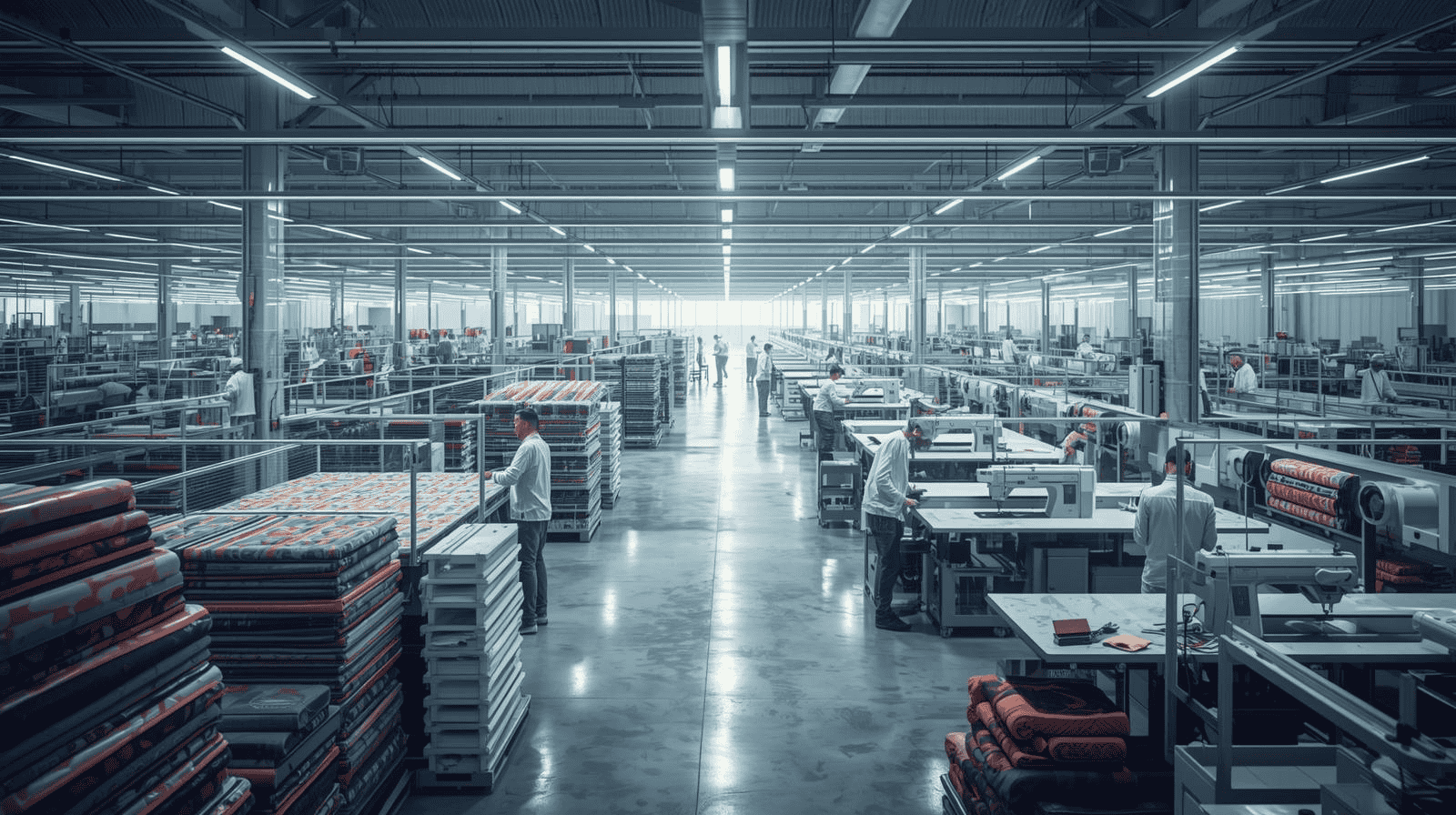 sportswear production lead times across manufacturing stages