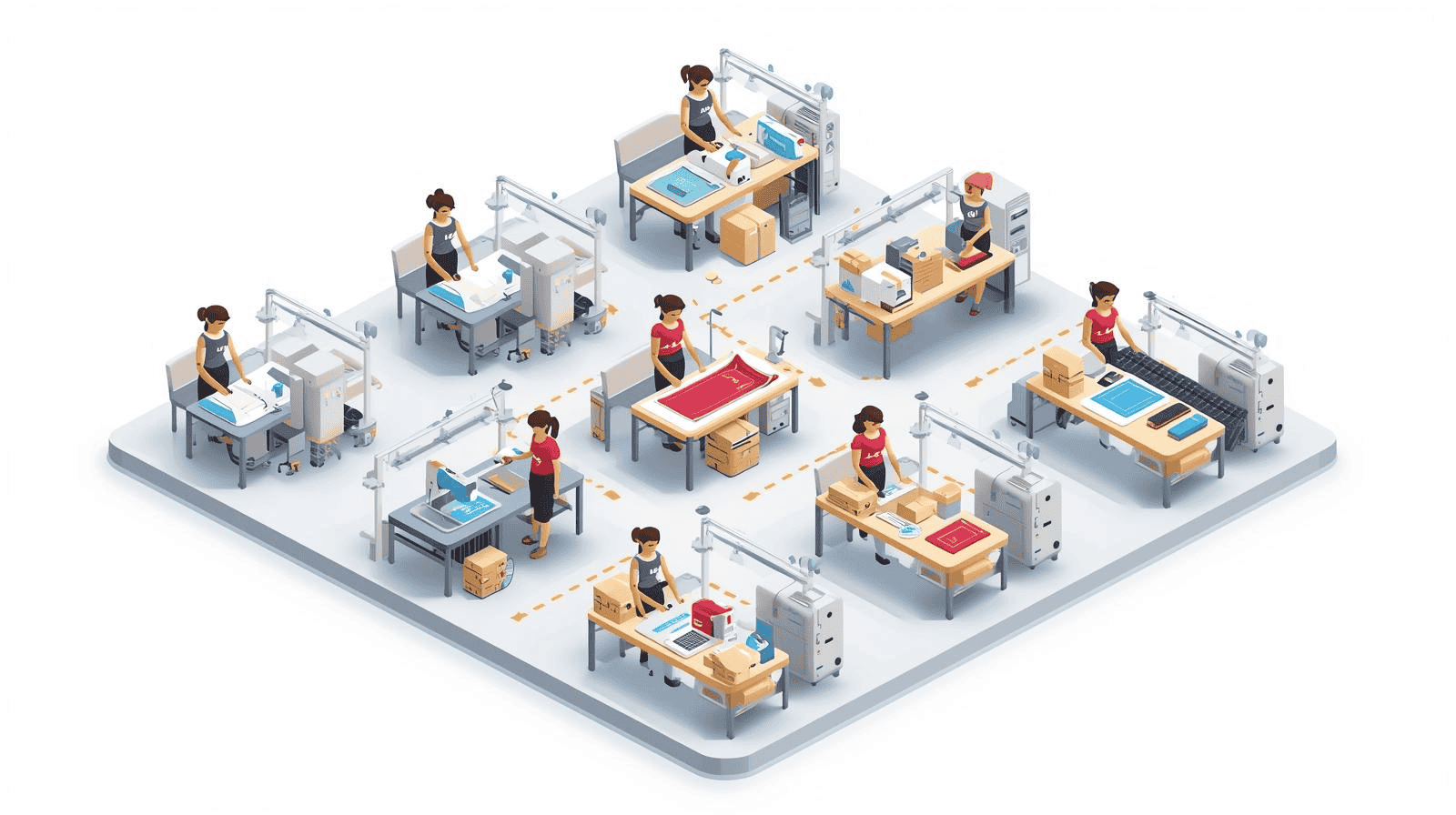 bulk sportswear order process from production to shipping