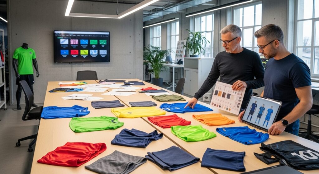 Choosing fabrics for teams by comparing youth and professional sports uniform materials