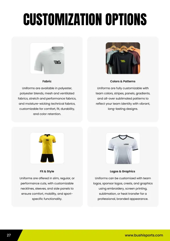 soccer uniform customization colors patterns logos sublimation printing custom sportswear manufacturer bulk supplier