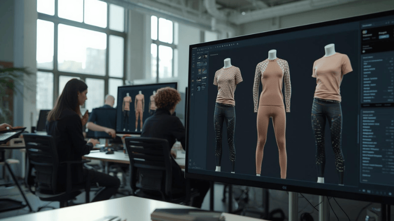 3D apparel design for sportswear production