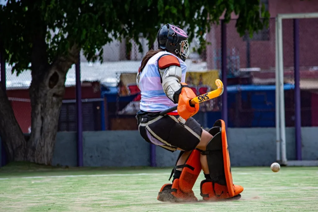 field hockey gloves engineered with lightweight impact protection and stick grip