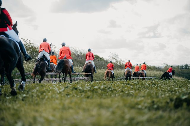 Seasonal equestrian collection with riding apparel and horse gear for changing weather