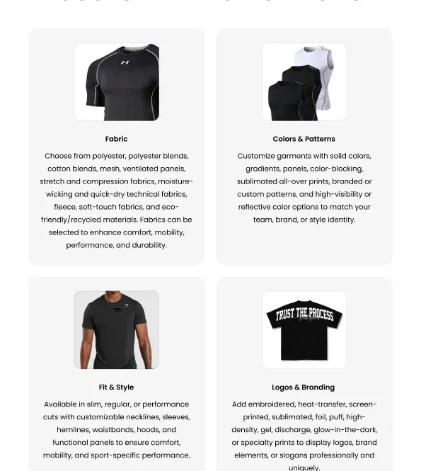 gym shirts customization logos sublimation custom teamwear bulk supplier OEM sportswear