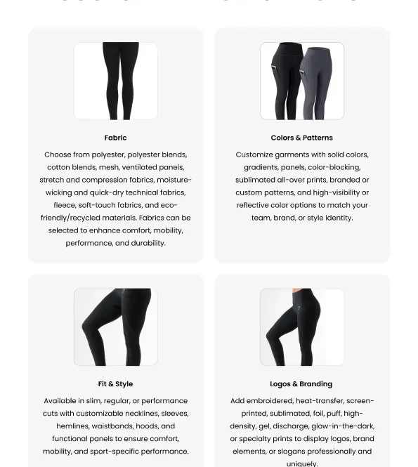 workout leggings customization logos sublimation custom teamwear bulk supplier activewear manufacturer