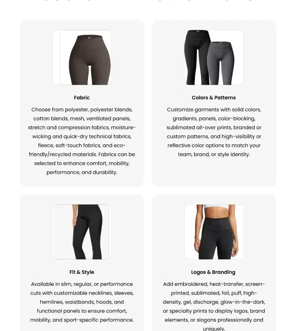 Yoga Pants Customization | Custom Sportswear Manufacturer