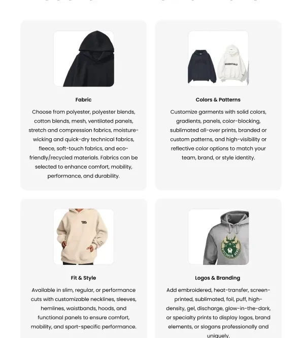 pullover hoodie customization embroidery printing custom teamwear bulk supplier OEM apparel