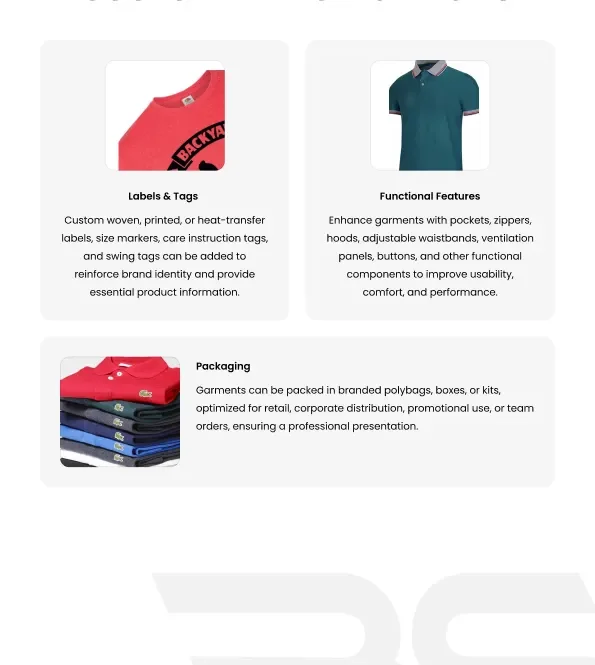 private label polo shirts supplier packaging OEM ODM apparel manufacturer wholesale