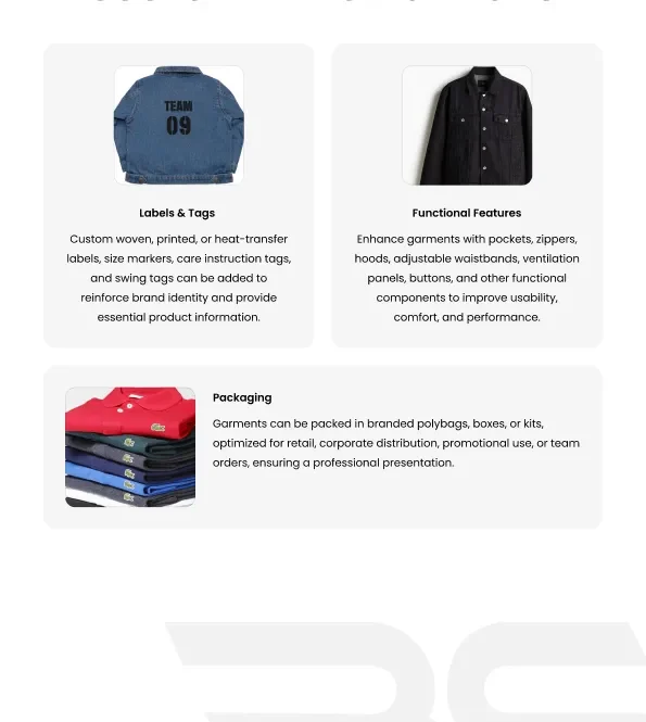 private label denim jackets supplier packaging OEM ODM apparel manufacturer wholesale