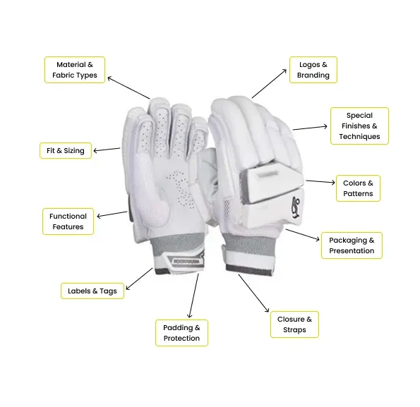 custom cricket gloves supplier OEM sportswear ODM manufacturing private label sportswear