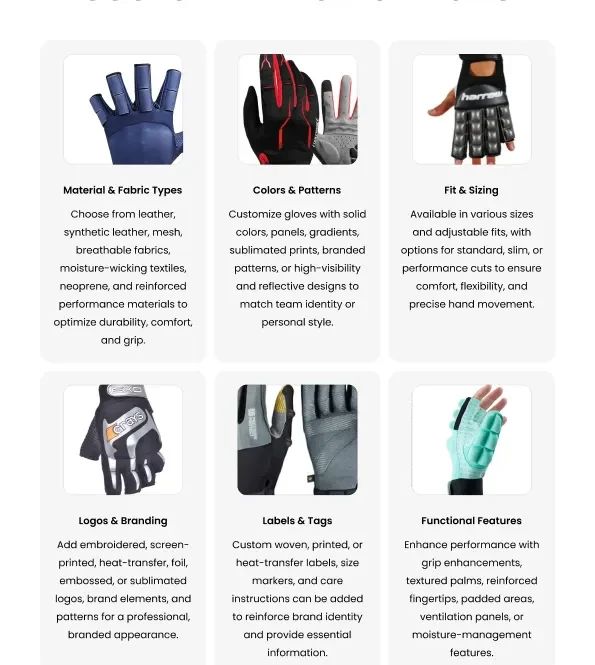 field hockey gloves customization logos padding design custom teamwear bulk supplier activewear manufacturer