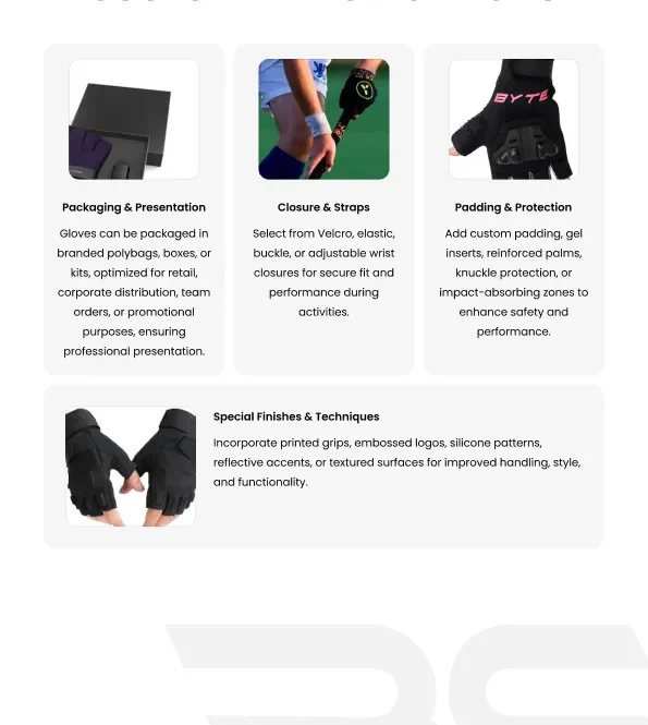 custom field hockey gloves packaging straps padding and protection features
