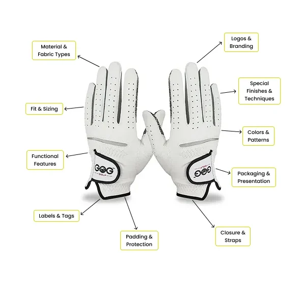 custom golf gloves supplier OEM sportswear ODM manufacturing private label sportswear