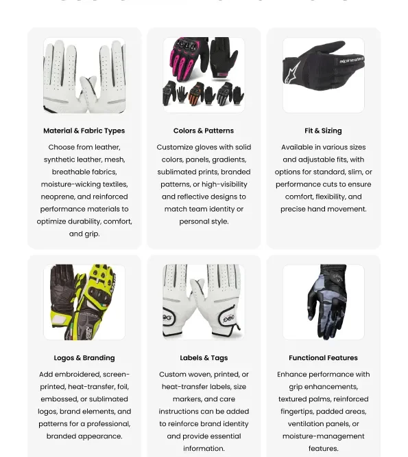 golf gloves customization logos leather design custom teamwear bulk supplier activewear manufacturer