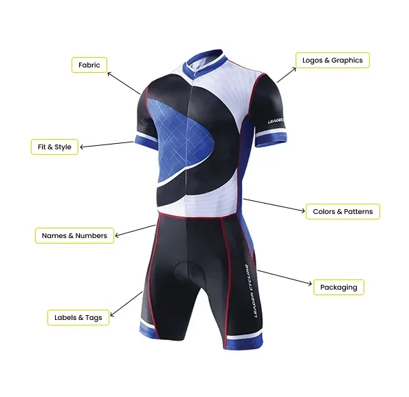 custom cycling uniform supplier OEM ODM sportswear manufacturer private label bulk