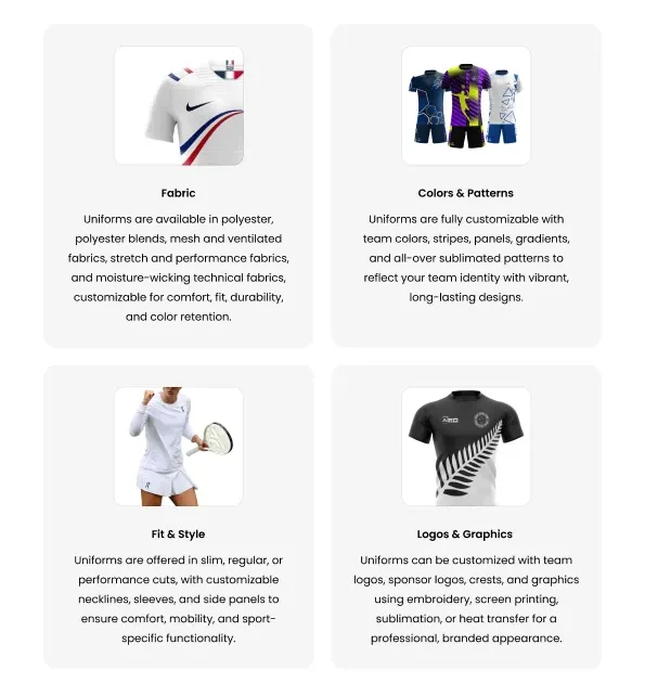 badminton uniform customization colors logos sublimation custom sportswear bulk supplier